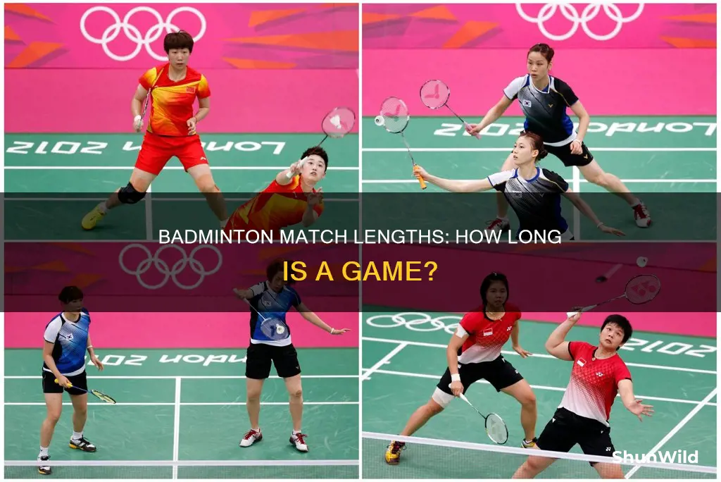 what does a game of badminton last