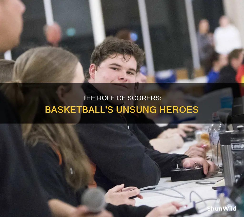what does a scorer do in basketball