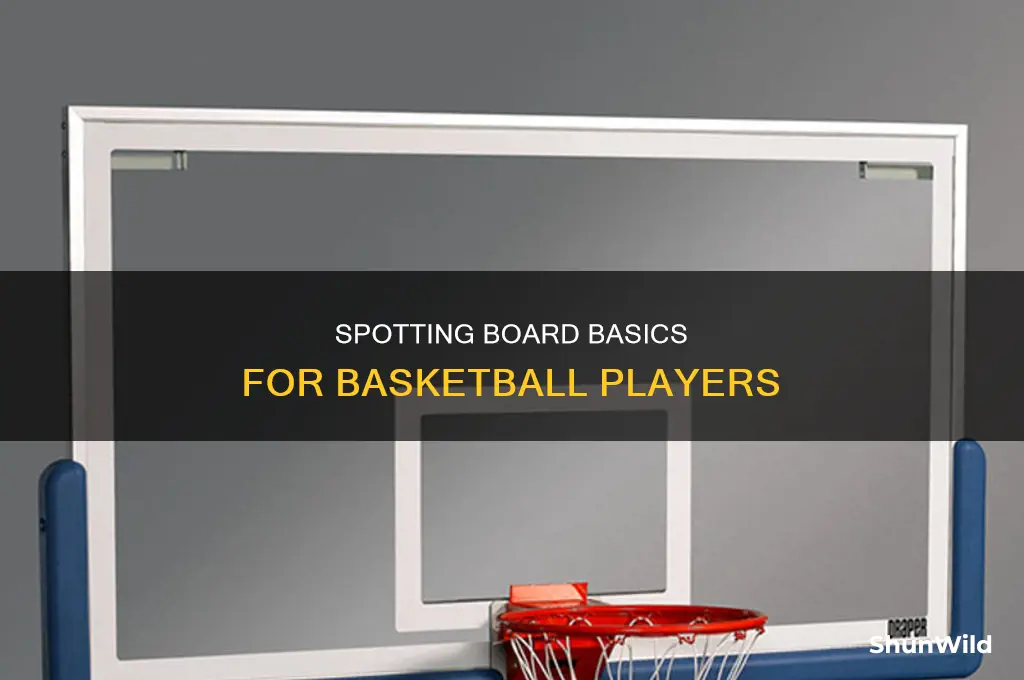 what does a spotting board for basketball look like