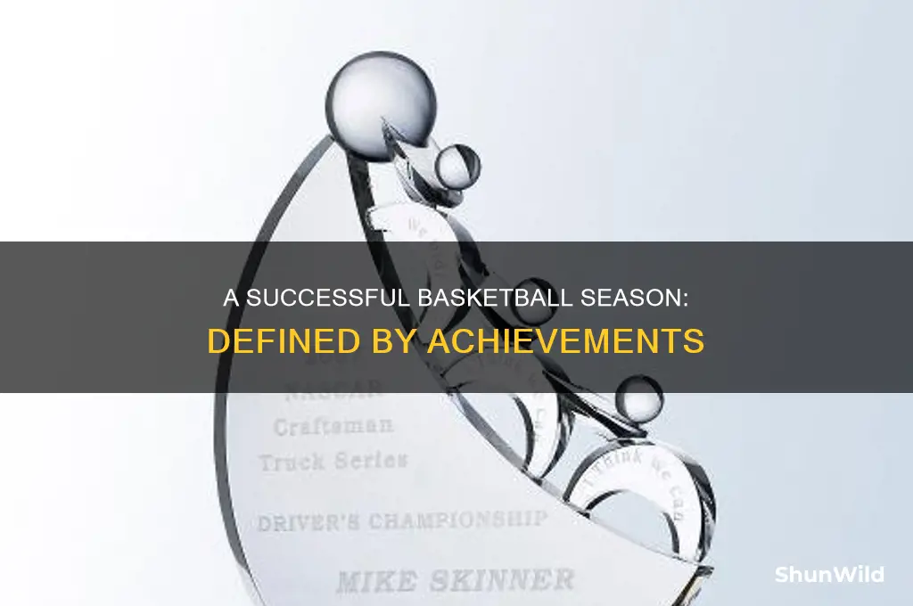 what does a successful basketball season look like to you
