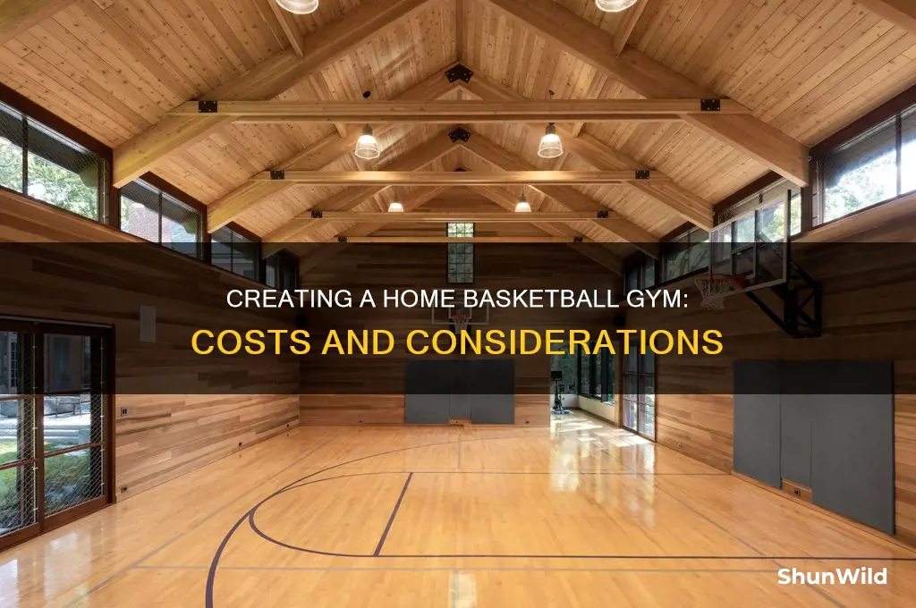 what does an indoor basketball gym cost