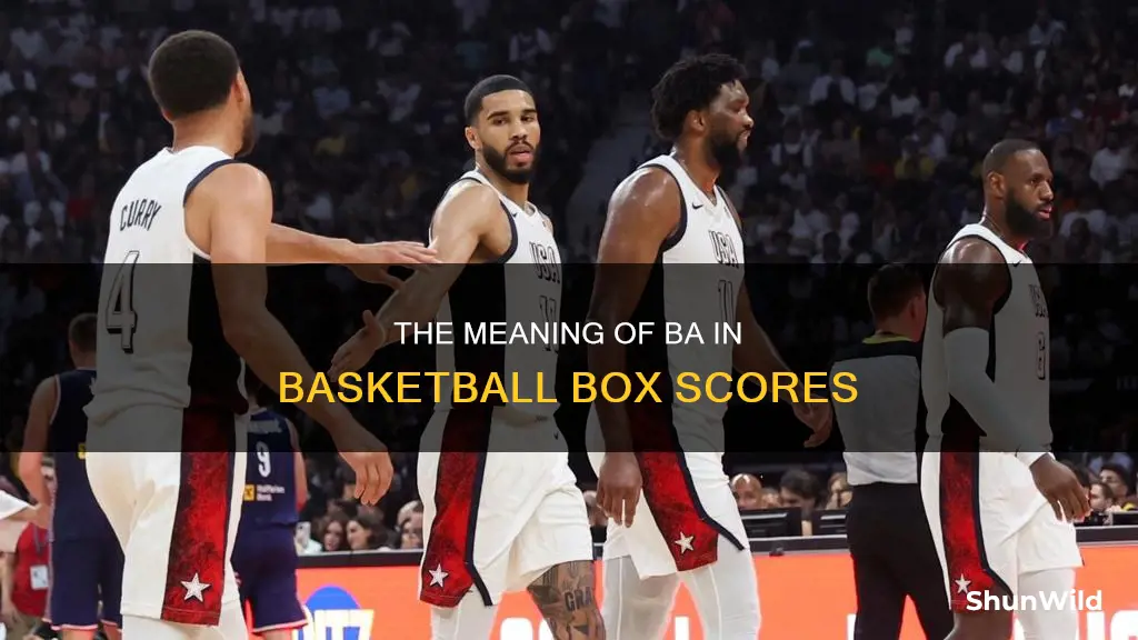 what does ba stand for in basketball box score