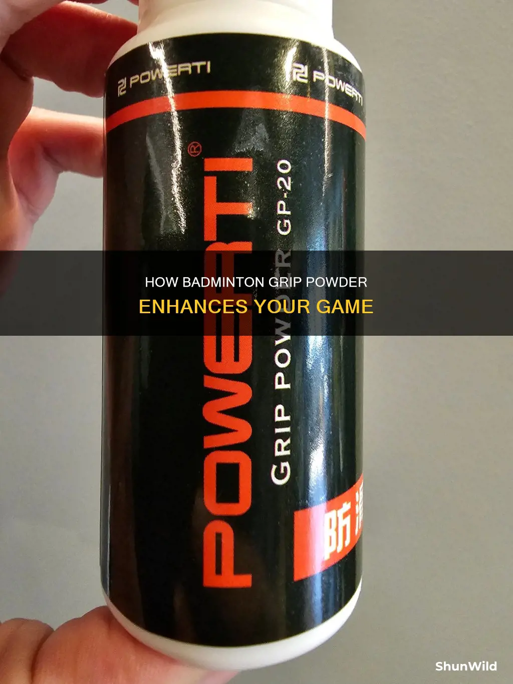 what does badminton grip powder do
