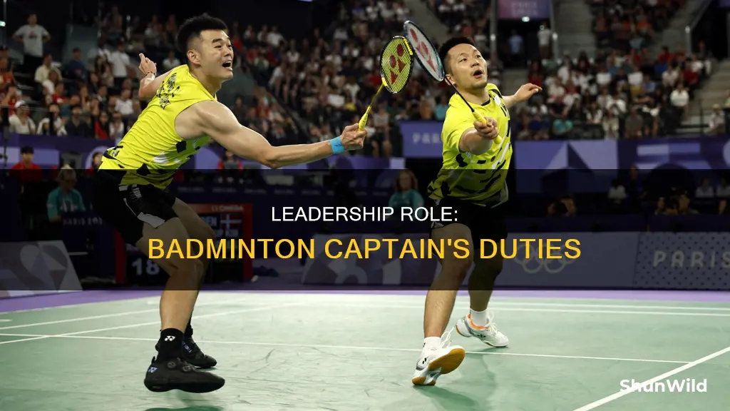 what does badminton team captain do