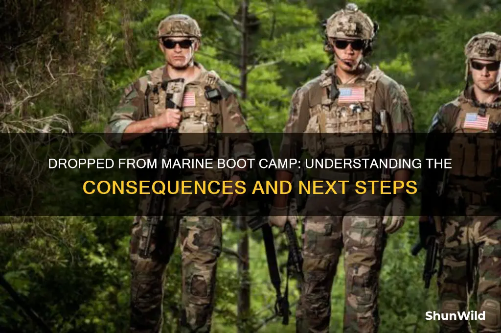 what does being dropped from marine boot camp mean