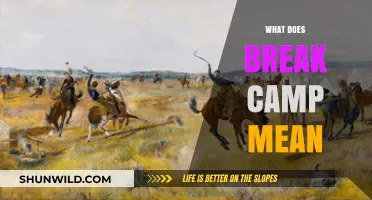 Understanding the Meaning and Practicalities of Breaking Camp
