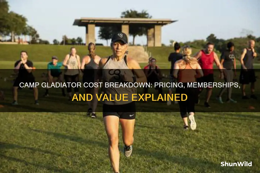 what does camp gladiator cost
