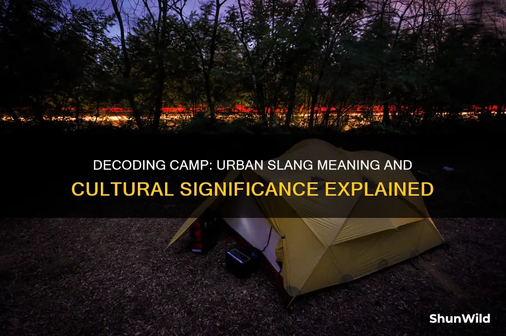 what does camp mean urban
