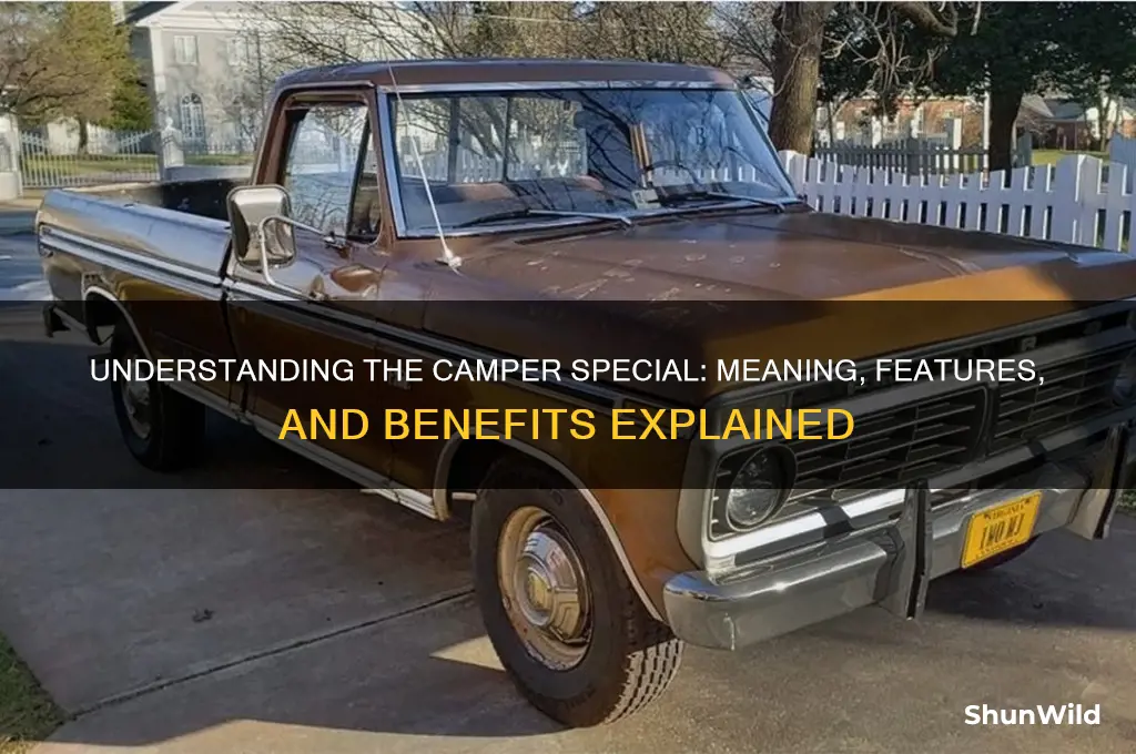what does camper special mean