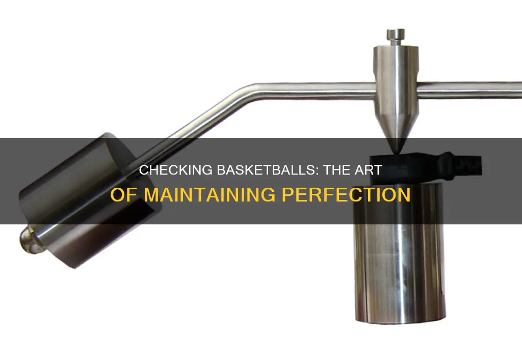 what does checking a basketball do