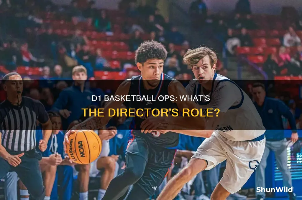 what does d1 director of basketball operations do