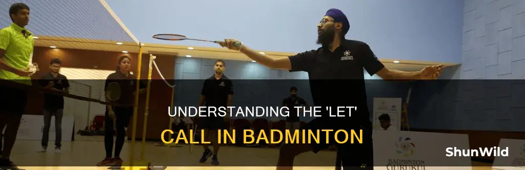 what does let mean in badminton