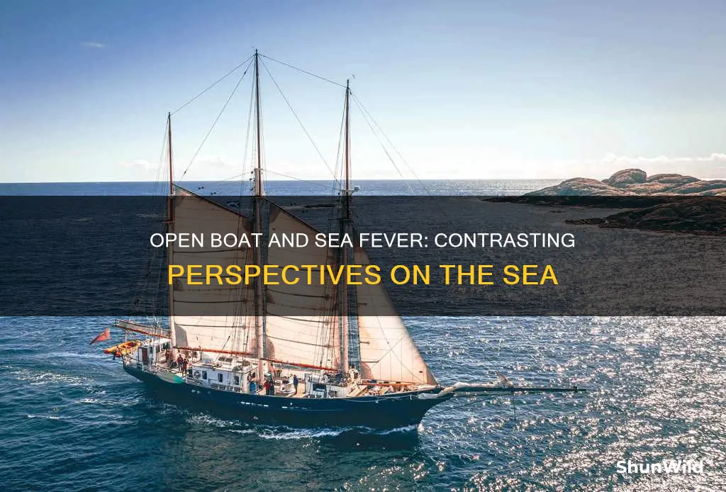 what does open boat and sea fever depict