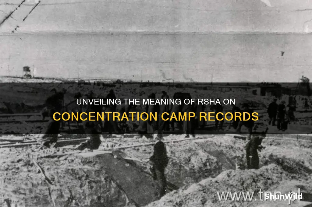 what does rsha means on concentration camp cards