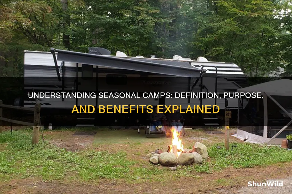 what does seasonal camp mean