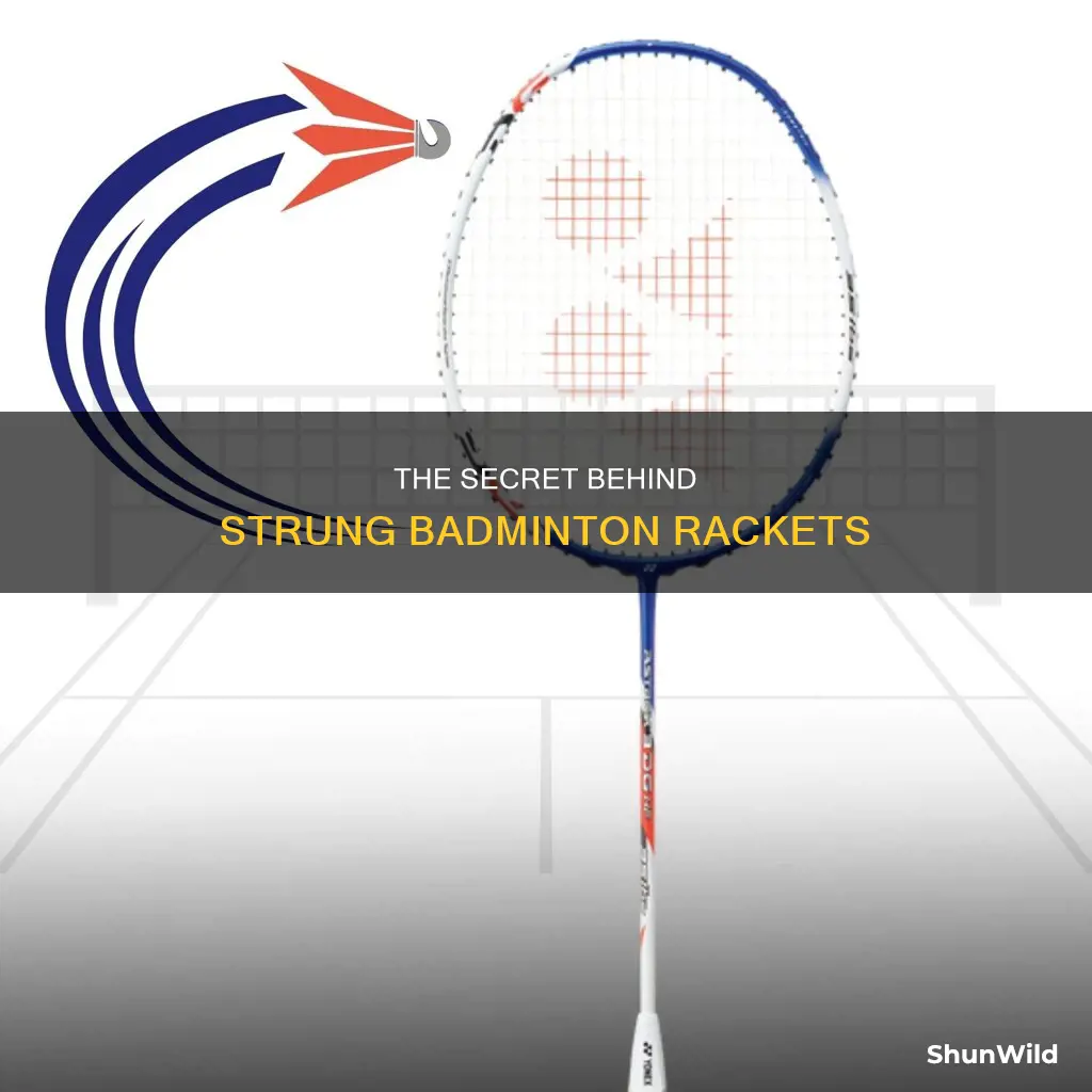 what does strung badminton racquet mean