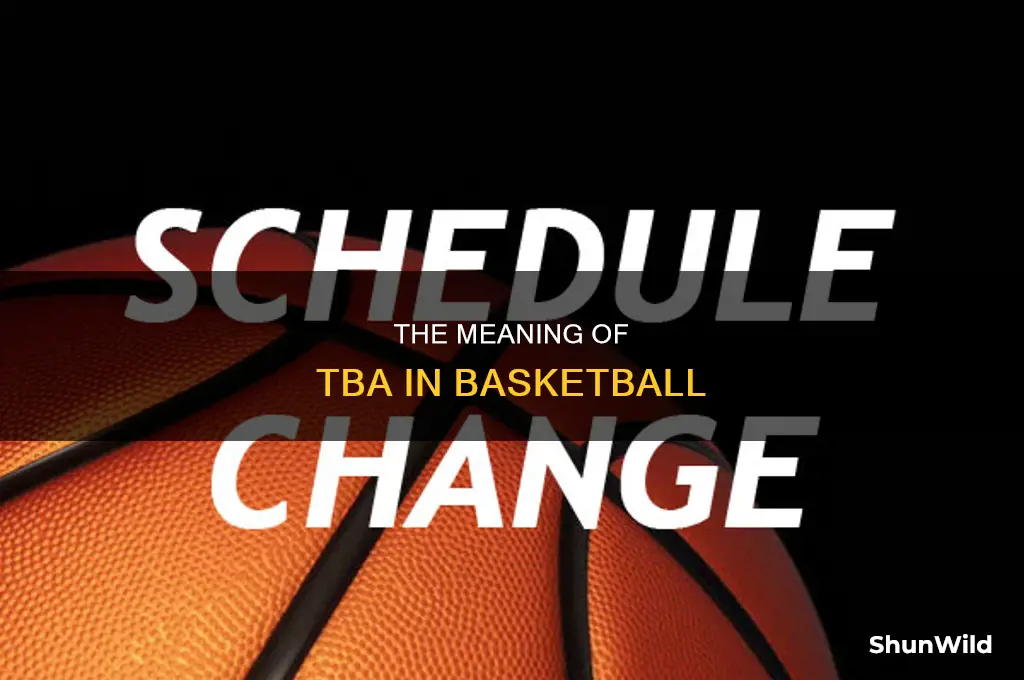 what does tba stand for in basketball