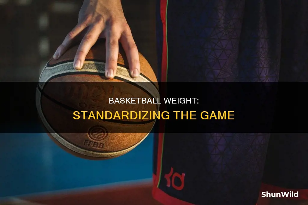 what does the average basketball weight