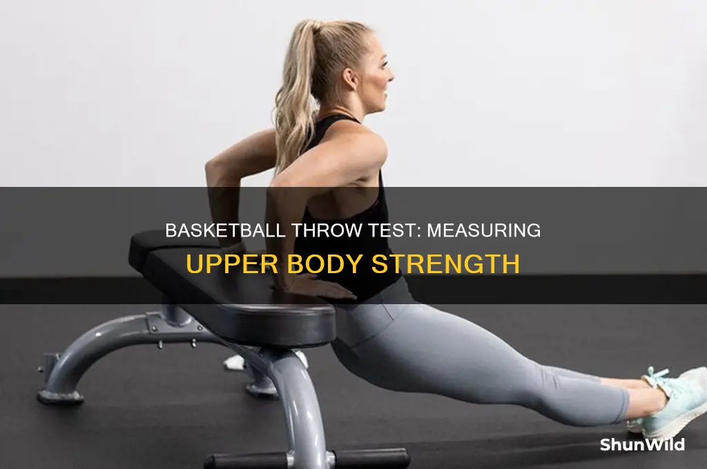 what does the basketball throw test measure