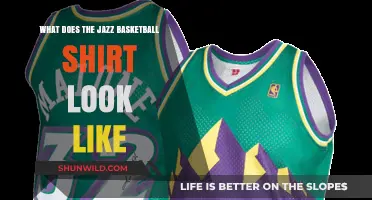 Jazz Basketball Shirt: Design and Color Details