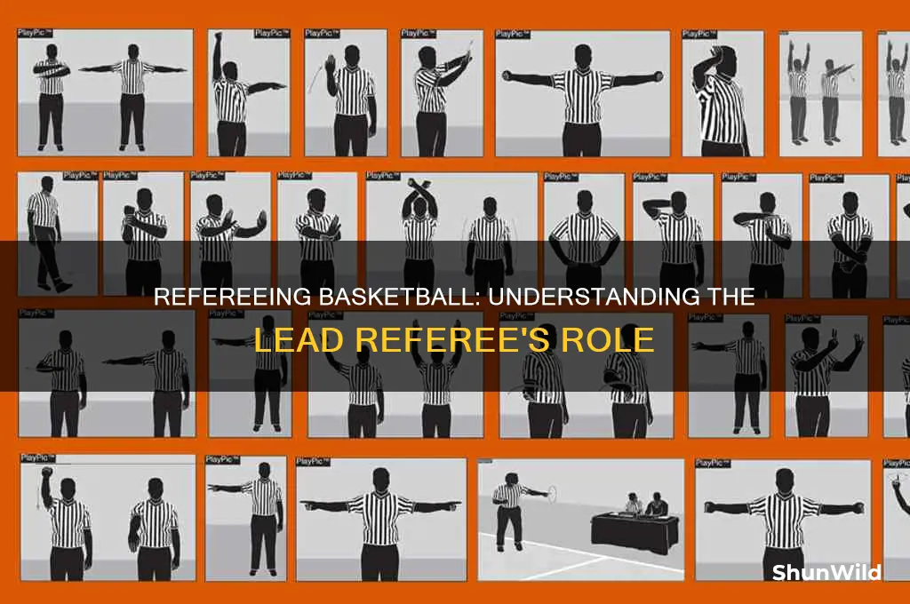 what does the lead referee do in basketball