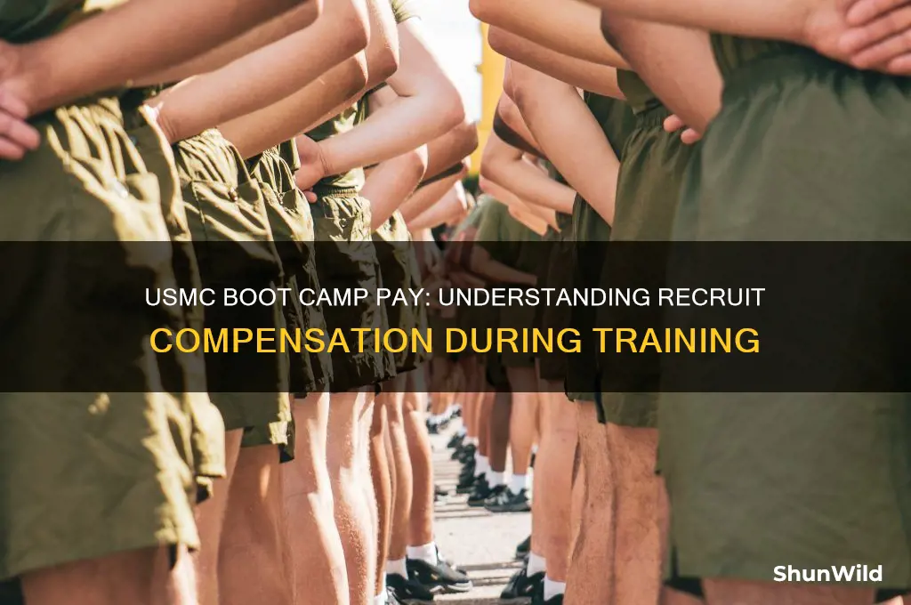 what does the usmc pay in boot camp