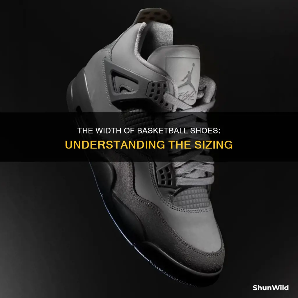what does the width on a basketball shoe mean