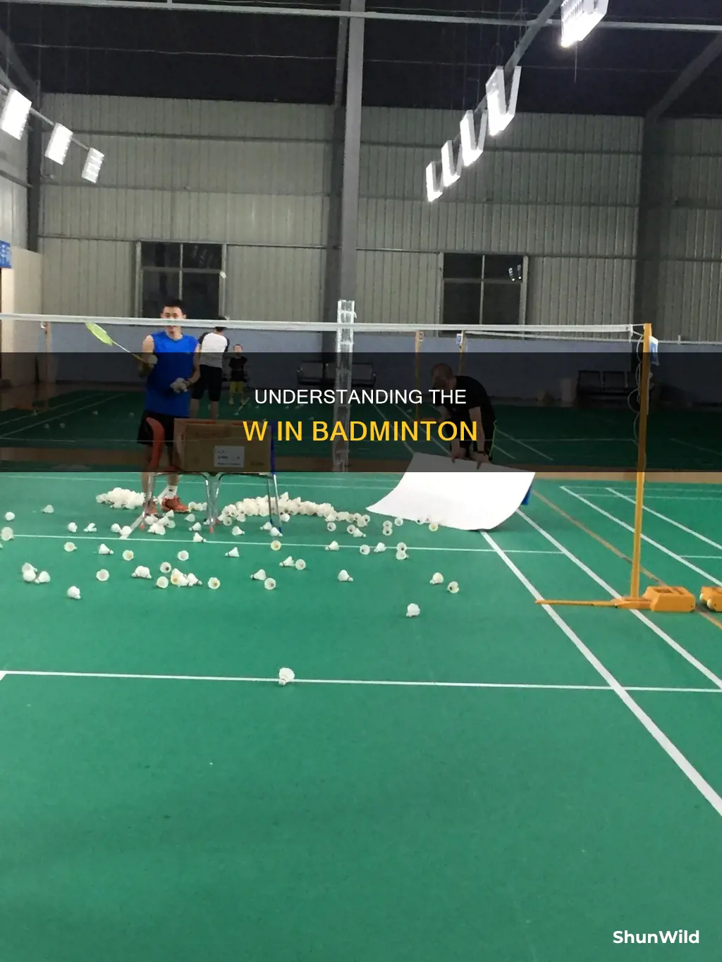 what does w mean in badminton