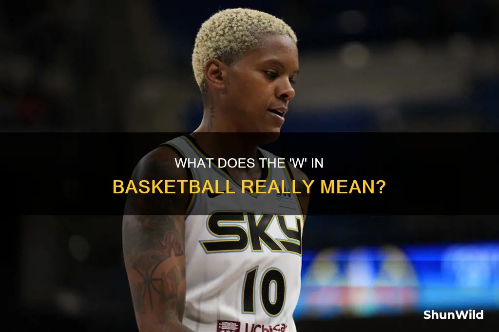 what does w stand for in basketball