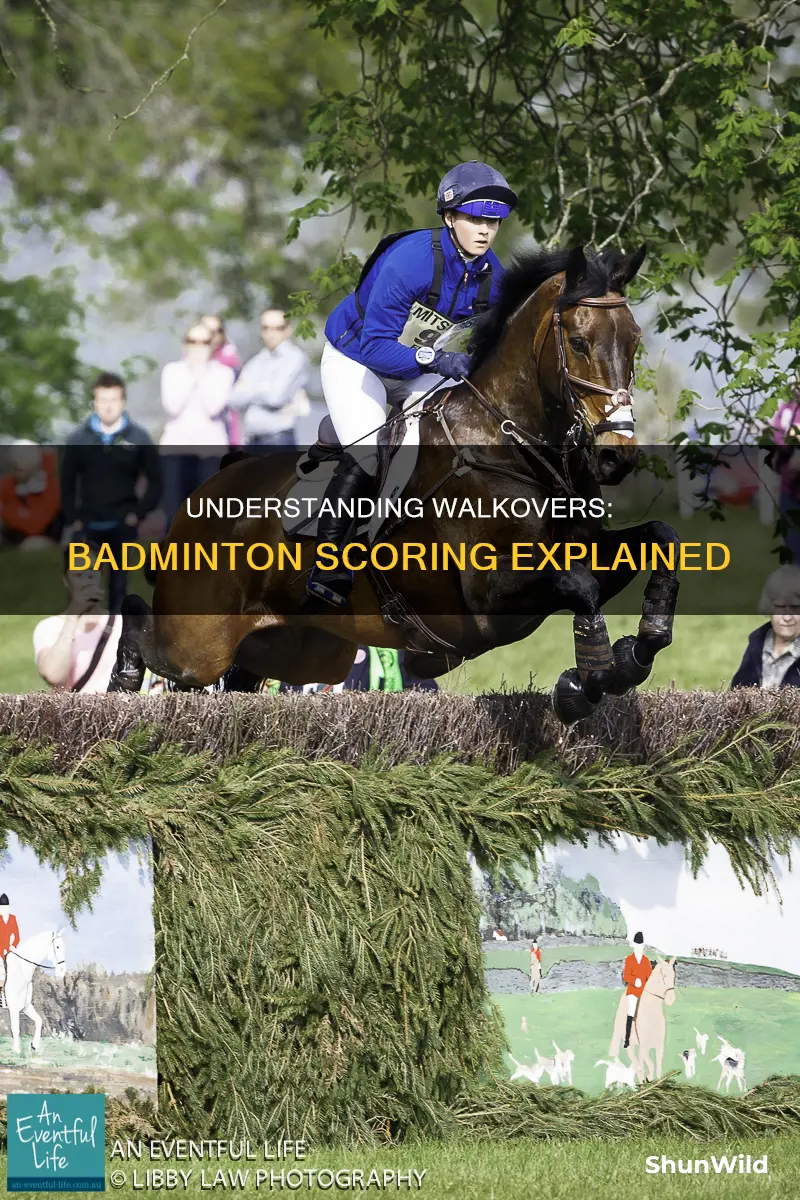 what does walkover mean in badminton