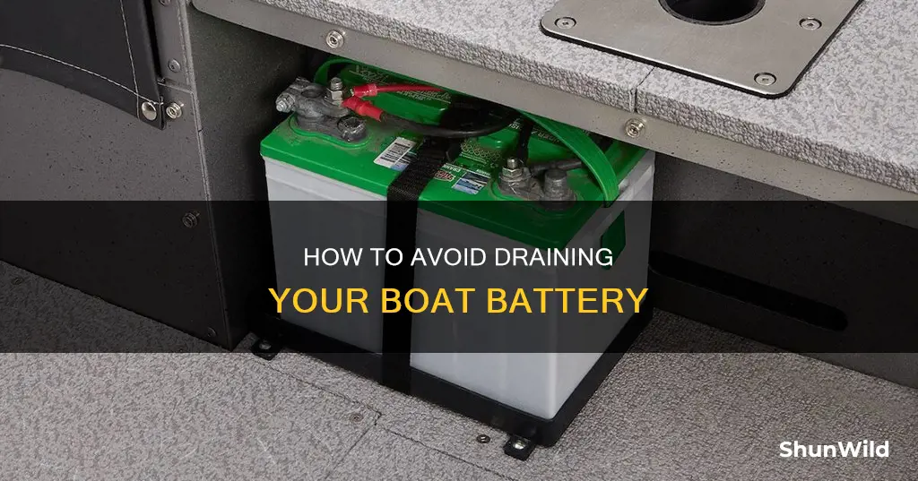 what drains a boat battery