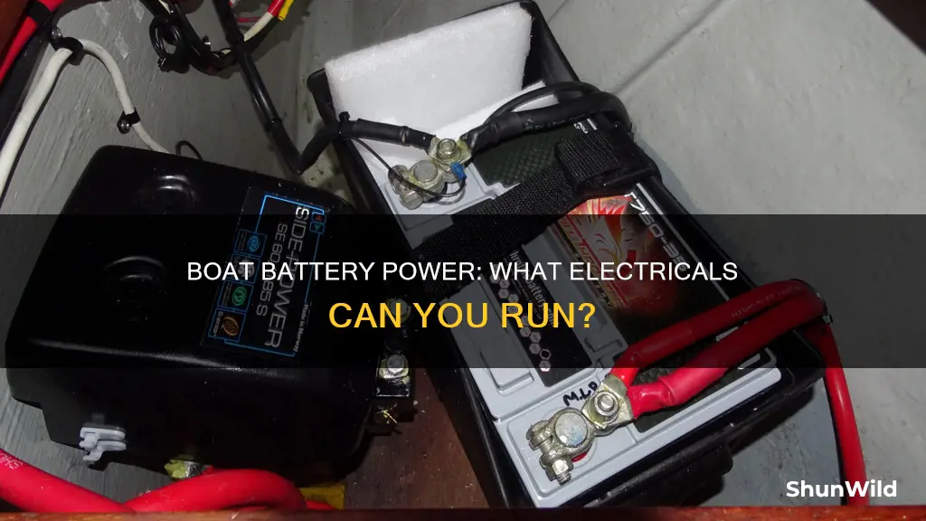 what electrics run off boat battery