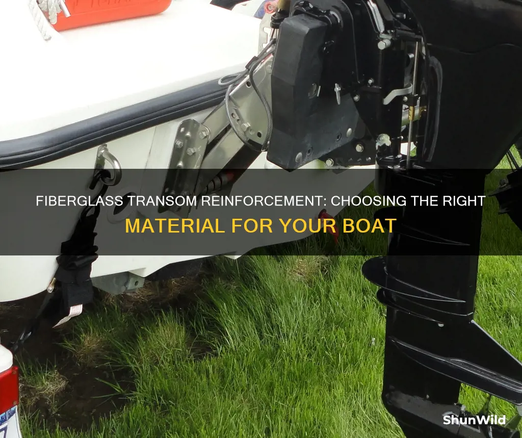 what fiberglass is best for redueing a boat transom