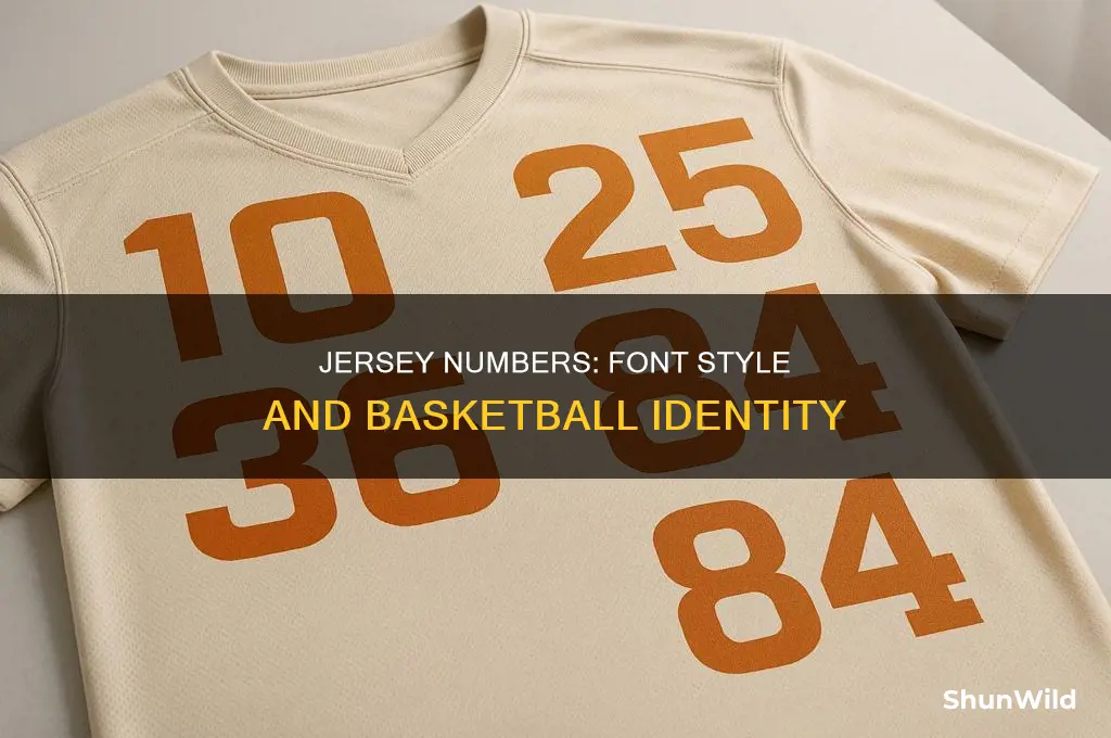 what font are basketball jersey numbers