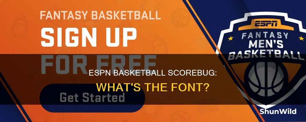 what font does espn scorebug use for basketball