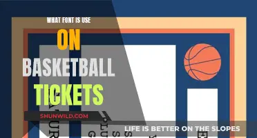 Unraveling the Mystery: The Font on Basketball Tickets