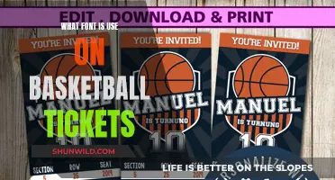 The Font Choice for Basketball Tickets: Design and Appeal