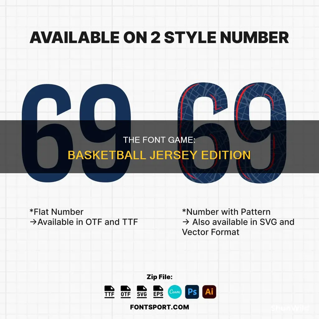 what font is used for basketball jerseys