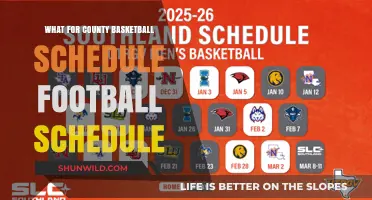 Schedules for County Basketball and Football Games