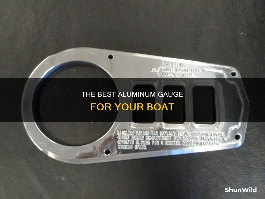 what gauge aluminum for boat