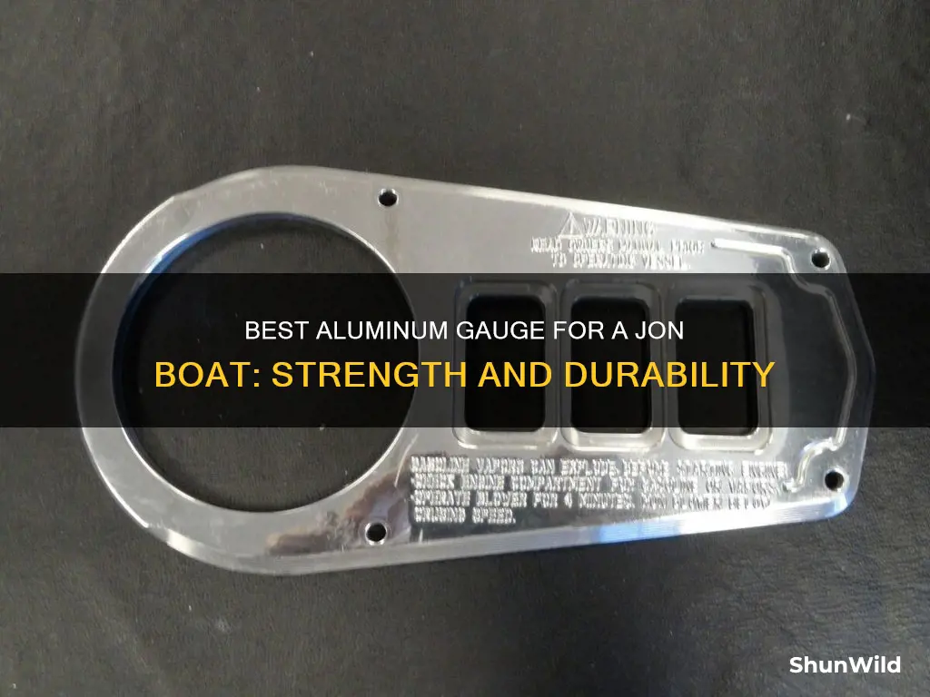 what gauge aluminum for jon boat