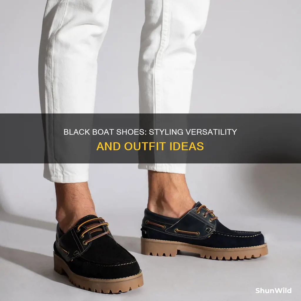 what goes with black boat shoes