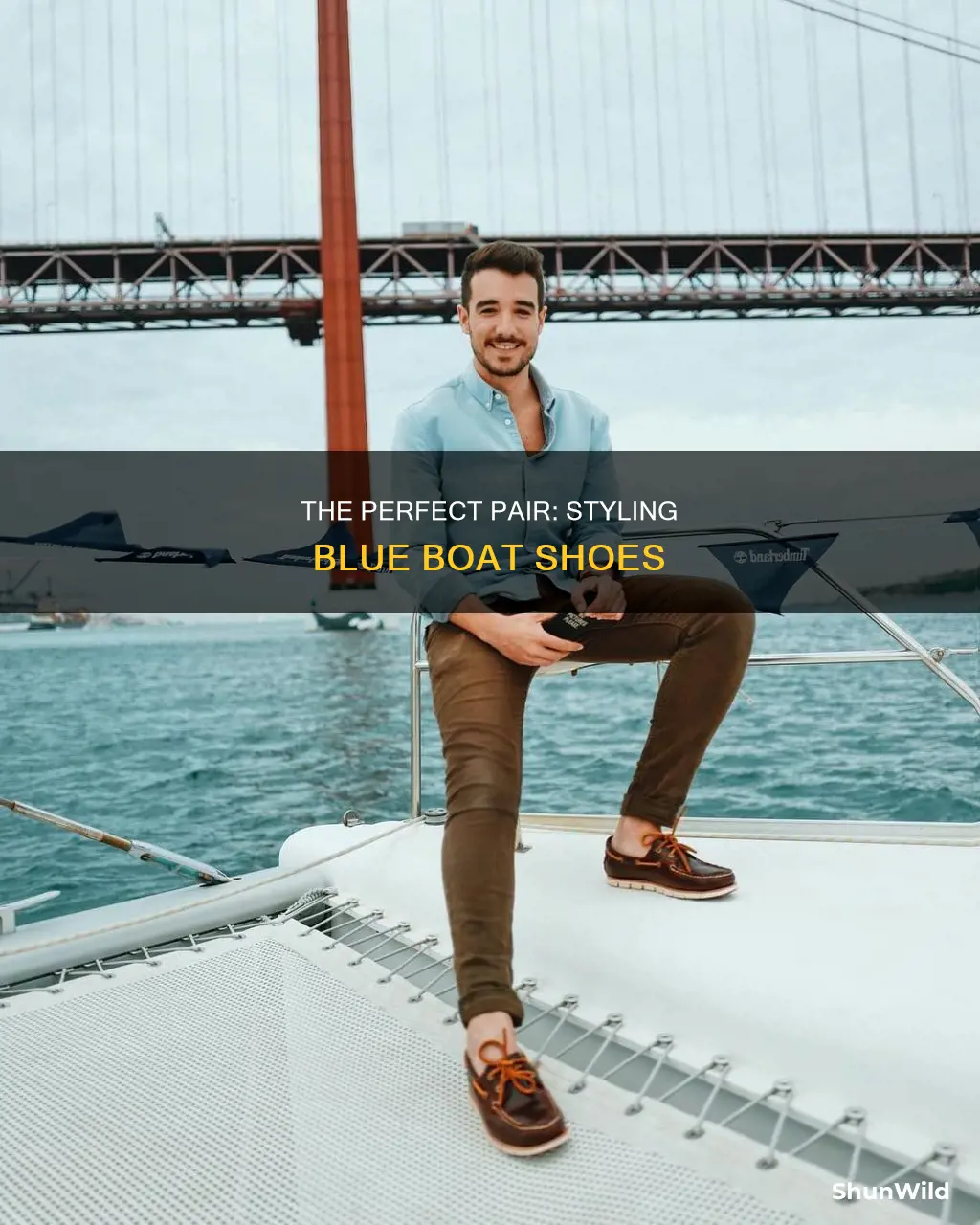 what goes with blue boat shoes