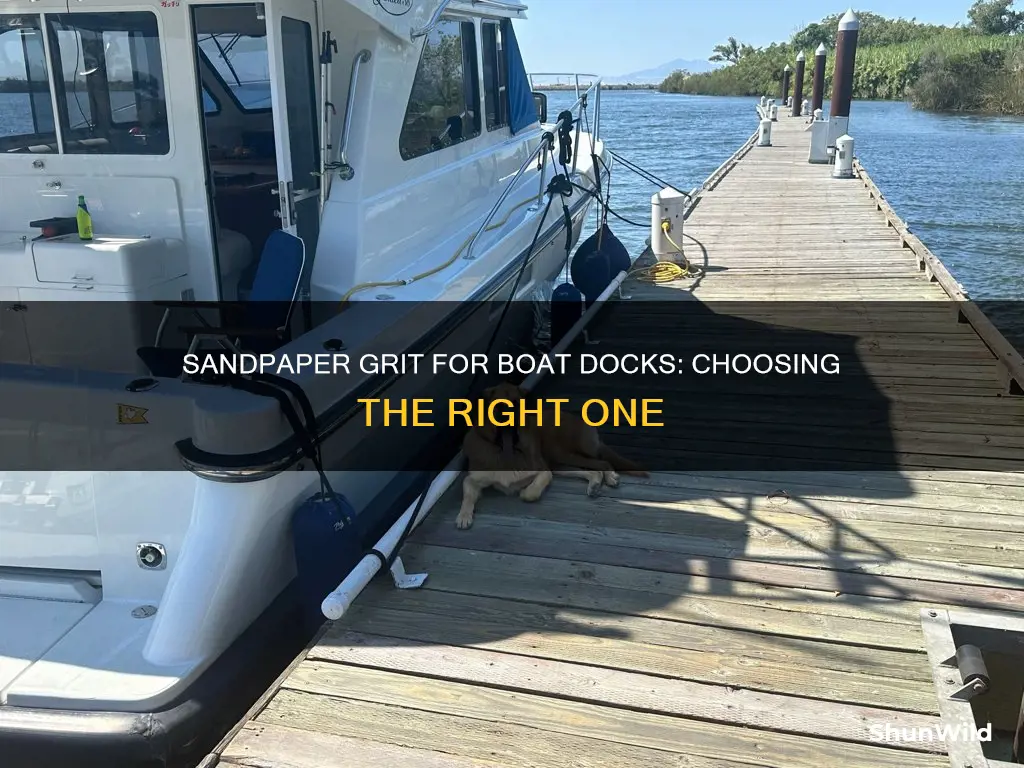 what grit sandpaper to sand boat dock