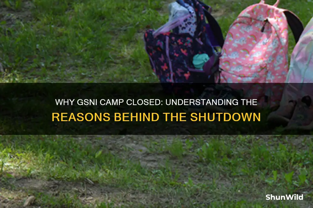 what gsni camp closed