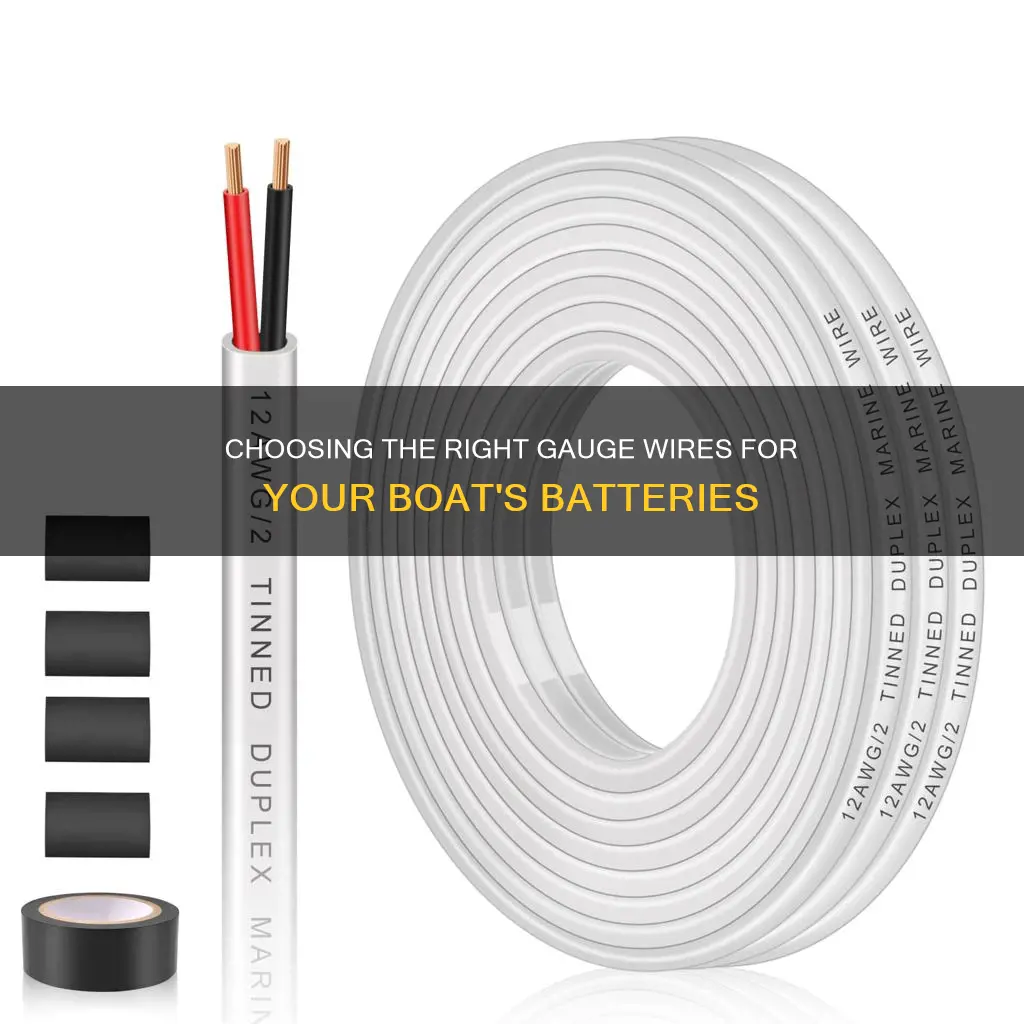 what guage wires for boat batteries