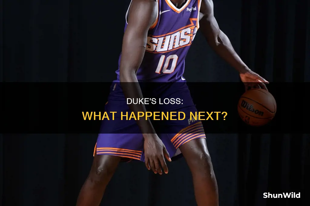 what happened after the duke basketball loss