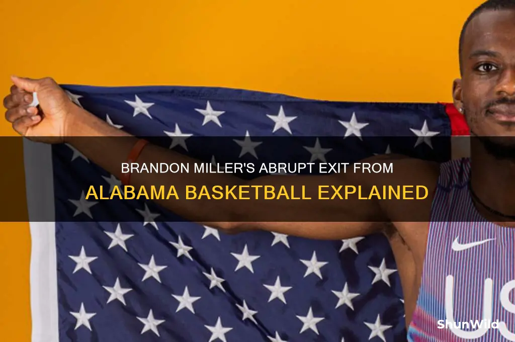 what happened to brandon miller alabama basketball