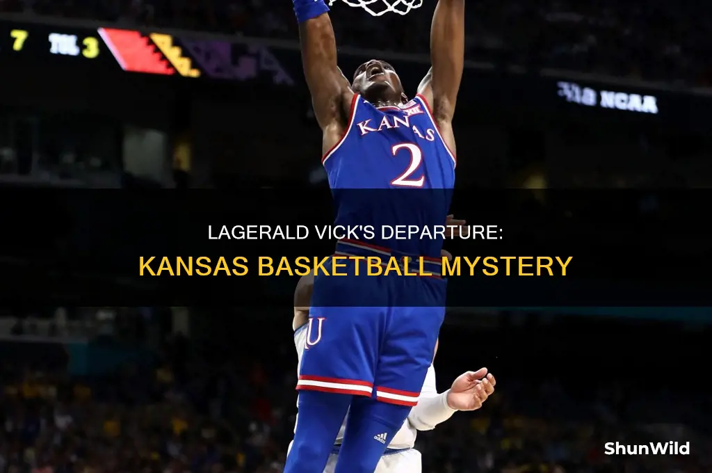 what happened to lagerald vick kansas basketball