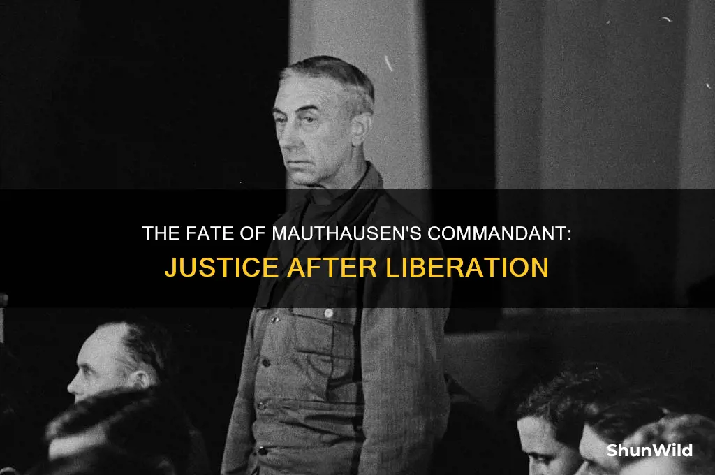 what happened to the commandant of mauthausen concentration camp